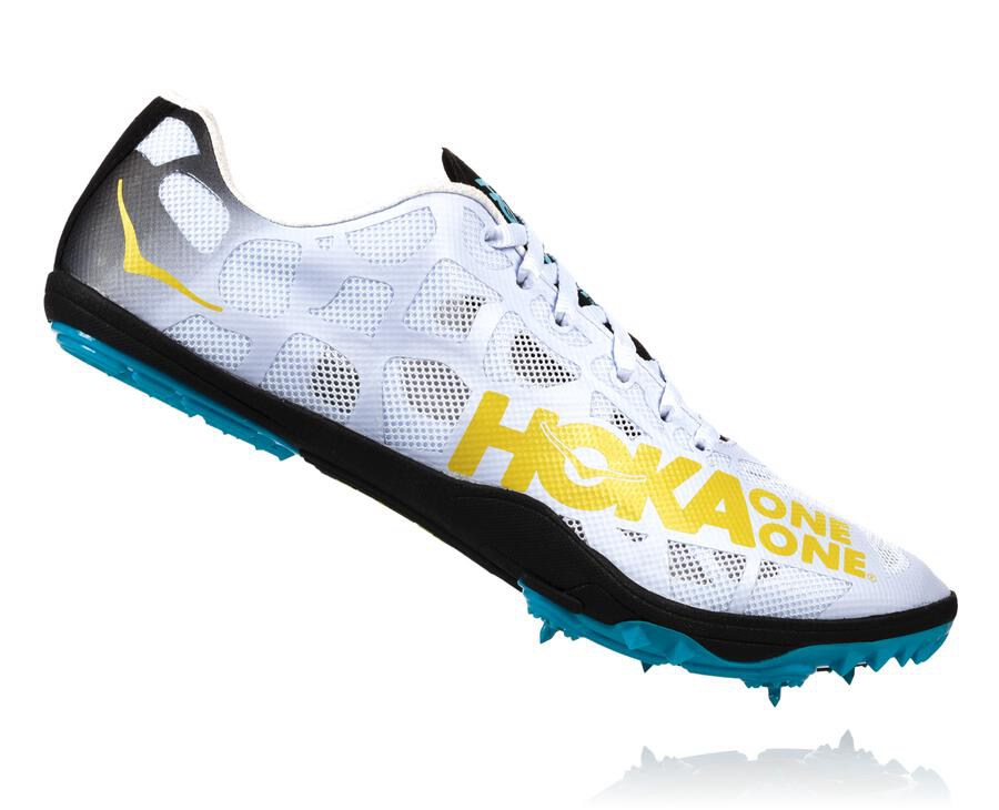 Spikes Mens - Hoka One One Rocket X - White - DSKUVXW-50